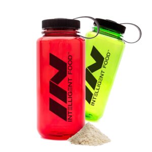 Intelligent food protein tritan lahev red lime shaker protein